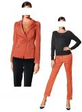 Designer-Anzug orange