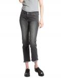 Marken-Damen-Jeans grau-used 34 inch