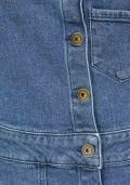 Marken-Jeans-Latzkleid blau