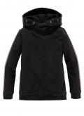 Marken-Kinder-Kapuzen-Sweatshirt schwarz