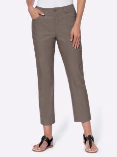 5-Pockets-Bengalin-Stretchhose dunkeltaupe