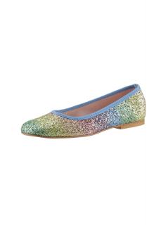 Ballerina in glitzernder Metallic-Optik bunt
