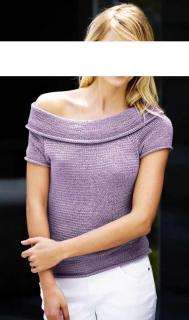 Carmen-Pullover lila