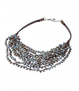 Collier grau-blau