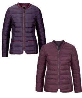 Damen-Wende-Steppjacke bordeaux-blau