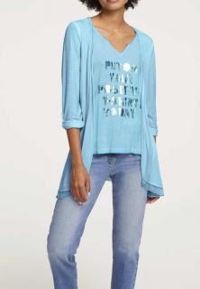 Designer-2-in-1-Shirt türkis