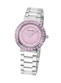Designer-Armbanduhr mit Swarovski rosa