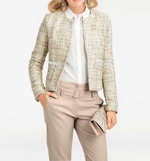 Designer-Blazer pastell-gold Größe 40