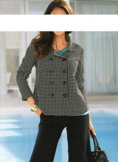 Designer-Blazer schwarz-weiß