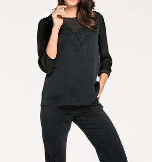 Designer-Bluse schwarz