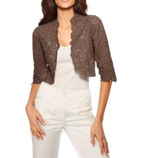 Designer-Bolero taupe
