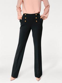 Designer-Bootcut-Hose schwarz
