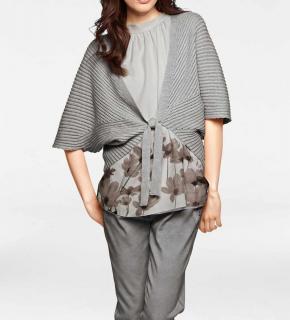 Designer-Cardigan grau