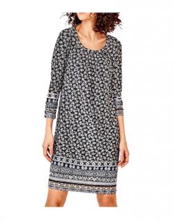 Designer-Druckkleid bunt