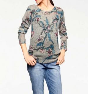 Designer-Druckpullover bunt