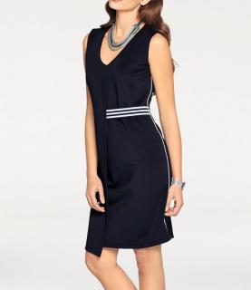 Designer-Etuikleid marine