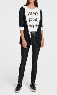 Designer-Hose mit Pailletten schwarz