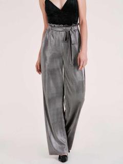 Designer-Hose silberfarben-metallic