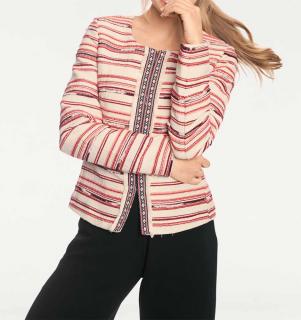 Designer-Jacquardblazer bunt