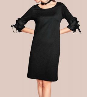 Designer-Jersey-Kleid schwarz