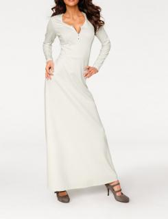 Designer-Jerseykleid creme