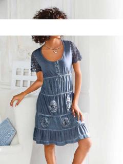 Designer-Kleid blau