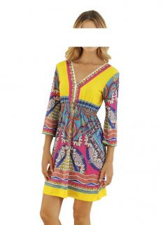 Designer-Kleid bunt