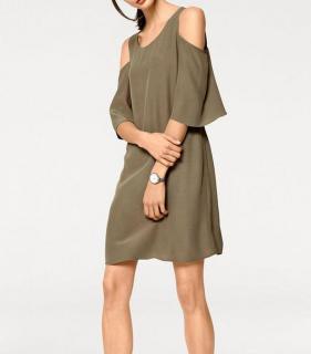 Designer-Kleid khaki