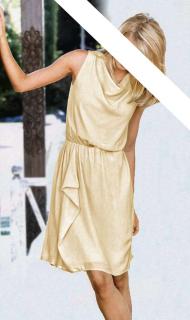 Designer-Kleid sand