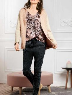 Designer-Kuschelcardigan puder-creme