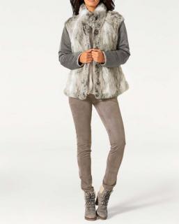 Designer-Lederimitatleggings taupe