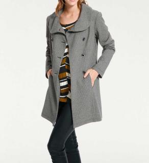 Designer-Longblazer schwarz-weiß