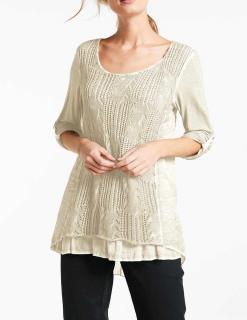 Designer-Pullover beige