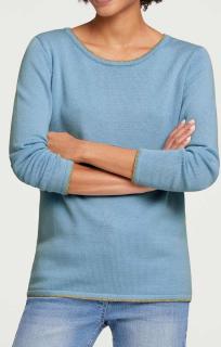 Designer-Pullover hellblau