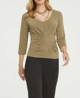 Designer-Shirt goldfarben