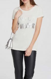 Designer-Shirt mit Statement-Print ecru