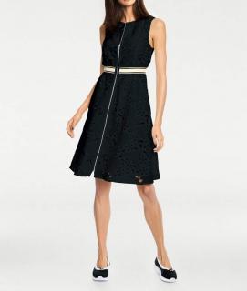 Designer-Spitzenkleid schwarz