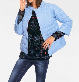 Designer-Steppjacke blau