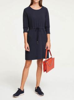 Designer-Sweatkleid marine