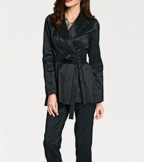 Designer-Taftblazer schwarz