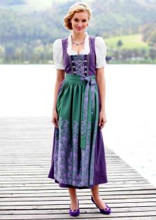 Dirndl lila-grün