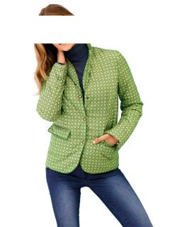 Druck-Steppjacke grün Gr. 44