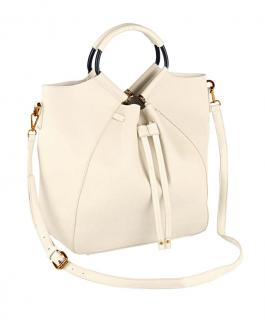 Handtasche + Kosmetiktasche creme