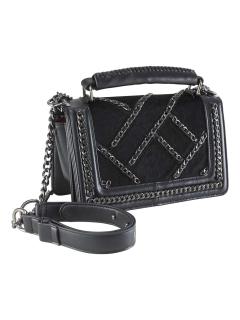 Handtasche mit Ketten schwarz