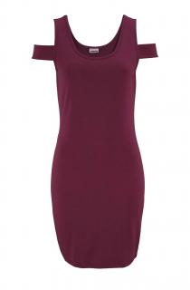 Jerseykleid bordeaux