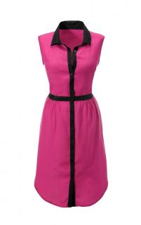 Kleid pink-schwarz