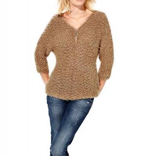 Kuschelpullover camel