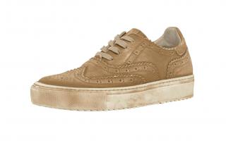 Leder-Sneaker sand