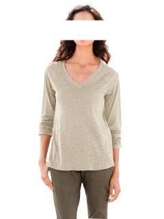 Leinen-Seidenshirt beige