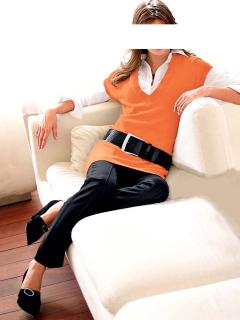 Longpullover orange